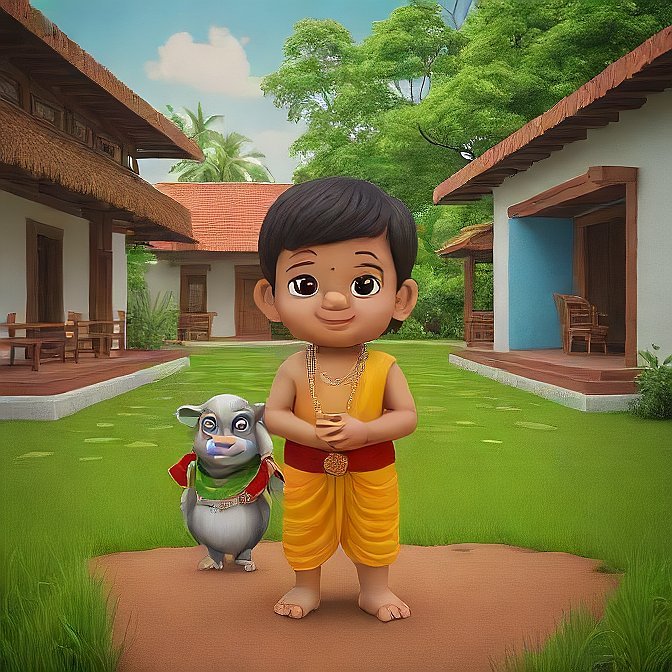 3D cartoon character art